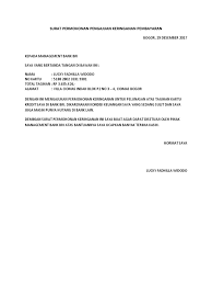 Atas perhatian bapak/ibu saya ucapkan terima kasih. Surat Permohonan Bri Docx