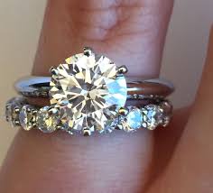 6 Prong Solitaire W Wedding Band Help Weddingbee Beautiful Engagement Rings Wedding Rings Solitaire Wedding Rings Halo