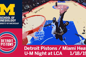 Do not miss detroit pistons vs miami heat game. U M Night Pistons Vs Heat School Of Kinesiology