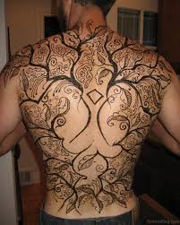 Henna Tree Tattoo On Back Tattoos For Guys Back Tattoo Tattoo Designs Men