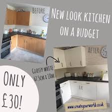 A New Look Kitchen Is More Affordable Than Ever Using Sticky Back Plastic Here S In 2020 Open Plan Kitchen Dining Living Kitchen On A Budget Open Plan Kitchen Dining