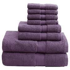 Shop for bath towel sets online at target. 8pc Cotton Bath Towel Set Purple Target