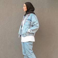 صور جواكيت جينز قصيرة للمحجبات 2020 Fashion Rain Jacket Windbreaker