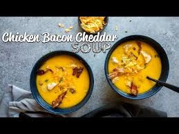 This Easy Bacon Soup Recipe Is Rich With Cheddar And Hearty With Chunks Of Chicken And Crumbled Bacon Bacon Soup Recipes Bacon Soup Recipes