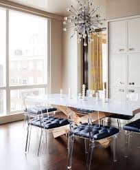 Lucite Chairs Modern Dining Room Amanda Nisbet Design Modern Dining Room Dining Room Contemporary Modern Dining