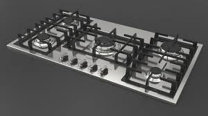 A coil top and a smooth top. 36 Gas Cooktop Fulgor