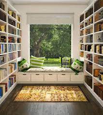 Yes, books are full of design inspiration. Create Reading Space Within Your Home Library Small Home Libraries Home Library Design Home Libraries