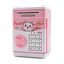 Kids Piggy Bank Voopii Musial Password Money Bank For Kids Electric Saving Bank For Girls Pink Piggy Bank Savings Bank Money Bank
