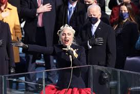 Lady gaga absolutely looked like she was in the hunger games at the inauguration. Yqewrhsojptfxm