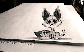Fennekin 3d Drawing On Paper Mind Blowing Perspective 3d Drawing Art By Iza Nagi 3d Drawings Drawings Drawing Artwork