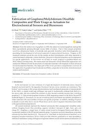 Vojtech adam, department of chemistry and biochemistry, mendel university in brno, zemedelska 1, cz‐613 00 brno, czech republic. Pdf Fabrication Of Graphene Molybdenum Disulfide Composites And Their Usage As Actuators For Electrochemical Sensors And Biosensors