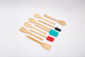 They would make the perfect gift for weddings, showers, and housewarmings. Mainstays Bamboo Set 9 Pieces Bamboo Cooking Utensils Set Organic Bamboo Utensil Set With Holder Walmart Com Walmart Com