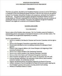 If in making personal letters we usually start with a date, then in making official letters, it is not the case but begins with letterhead. Free 8 President Job Description Samples In Ms Word Pdf