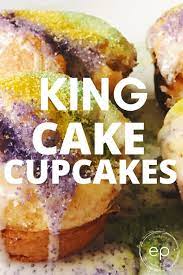 King Cake Cupcakes Kings Cake Cupcakes Mardi Gras King Cake King Cake