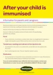 After Your Child Is Immunised Healthed