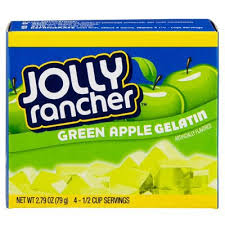 jolly rancher gelatin mix green apple