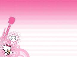 The decorative box is on a white background and has images of 'hello kitty' wearing a pink dress and a headgear. Hello Kitty Twitter Backgrounds 23 Different Collections Design Press