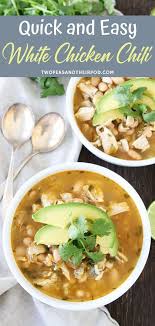 White Chicken Chili Easy White Chili Chicken Recipe White Chicken Chili Easy Food