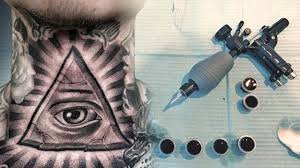 #6 the bringer of light. Tattoo Timelapse All Seeing Eye Neck Tattoo Youtube