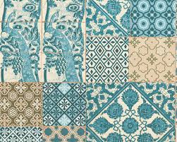 Check spelling or type a new query. Livingwalls Wallpaper Tile 3d Blue Brown Green Turquoise 369233