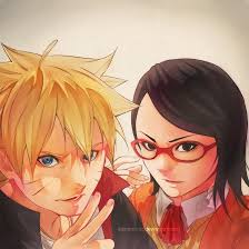 Boruto And Sarada By Ilabarattolo On Deviantart Uzumaki Boruto Boruto And Sarada Boruto
