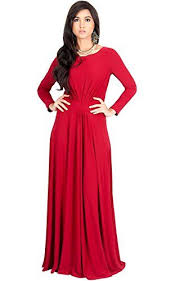Koh Koh Womens Long Sleeve Flowy Empire Waist Fall Winter Party Gown Maxi Dress At Amazon Women S Clothing Maxi Dresses Fall Maxi Dress Evening Maxi Gown Dress