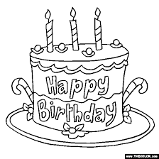 Is it baby's 1st birthday? Birthday Online Coloring Pages