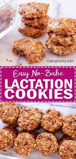 No Bake Lactation Cookies Take Just A Minutes To Make These Tasty Cookies Don T Require C Healthy Lactation Cookies Lactation Cookies Recipe Lactation Recipes
