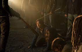 Morgan explains that episode 1 of season 7 of the walking dead will give answers — more answers than they even expected. Glenn Waits In Line The Walking Dead Season 7 Episode 1 Tv Fanatic