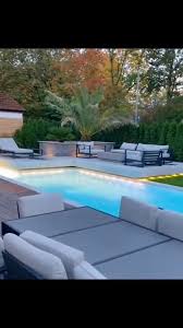 Beforeafter Design On Instagram By Luxdomiciles Check Our Feed For More Beforeandafter Content Luxury Pool Pool Landscaping Outdoor Fireplace