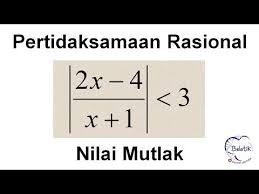 Maybe you would like to learn more about one of these? Contoh Soal Pertidaksamaan Pecahan Nilai Mutlak