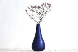 Soliflore Bleu Ceramique Artisanale Marion Marty Decor Home Decor Vase