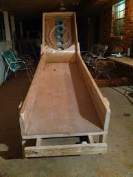 Homemade Skeeball 10 31 14 Homemade Outdoor Games Backyard Fun Backyard Games