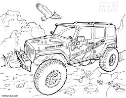 Conner Jeep Drawing Truck Coloring Pages Jeep Art