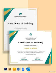 Construction Safety Training Certificate Template Free Pdf Word Doc Psd Apple Mac Pages Illustrator Outlook Training Certificate Certificate Templates Safety Training
