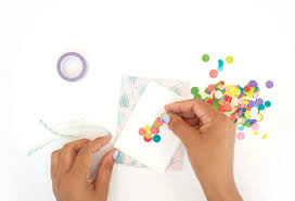 Cut out the front cut a piece of card stock to match the size of your blank card. Diy Easy Shaker Cards Damask Love