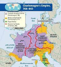 Map of a map of europe in the time of the empire of charlemagne. Was Brittany Conquered By The Franks Under Charlemagne Paradox Interactive Forums