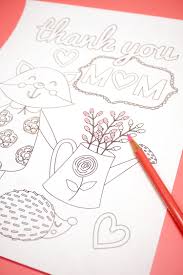 She can also add glitter and. Mother S Day Coloring Pages Free Printables Happiness Is Homemade