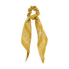 Bandana Scarf Scrunchie Mustard Yellow Kmart Scrunchie Hairstyles Hair Tie Holder Scarf Hairstyles