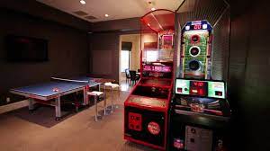 Excited Basement Lighting Unfinishedbasementideas Basement Finishingbasement Video Game Rooms Rec Room Decor Rec Room