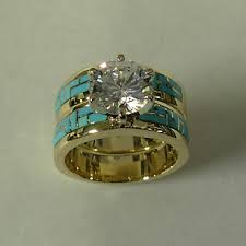 Wedding Engagement Rings Turquoise Ring Engagement Turquoise Stone Jewelry Jewelry