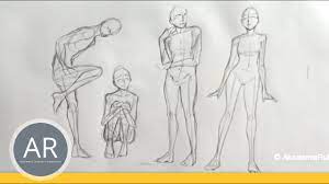 Zeichnen & malen schritt für schritt. Zeichnen Lernen Aufbau Einer Figur Korperbau Akademie Ruhr Tutorial Youtube
