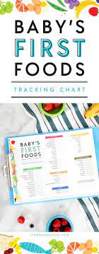 Printable Checklist For Baby S First Foods Tips For Introducing Solids Baby Food Chart Baby First Food Chart Baby Food Recipes