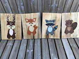 Rustic Baby Nursery Woodland Animal Signs Woodland Nursery Decor Forrest Animals Nursery Signs Rustic Baby Nurseries Nursery Signs Rustic Baby