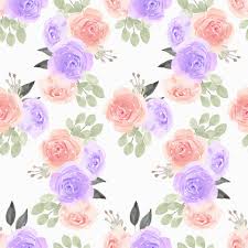 Check spelling or type a new query. Watercolor Pattern With Purple Pink Rose Flower 1211734 Vector Art At Vecteezy