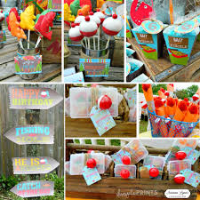 Uploaded by birthday under birthday 866 views . Fishing Deluxe Printable Birthday Party Package Dimple Prints Shop