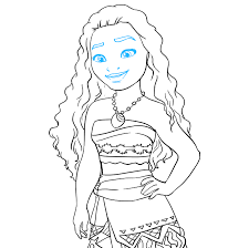 She was born on the island village of motunui as the daughter of. How To Draw Moana Really Easy Drawing Tutorial