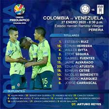 La selección colombia suma cuatro puntos de 12 posibles en las eliminatorias sudamericanas. Preolimpico Colombia 2 Venezuela 1 Alineaciones Capsulas De Carreno