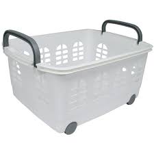 Seasonal decorations, unique gifts, practical gadgets Rolling And Stacking Storage Basket White In Wire Baskets