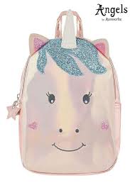 Girls Angels By Accessorize Pink Unicorn Character Backpack Pink Pink Backpack Pink Unicorn Backpacks